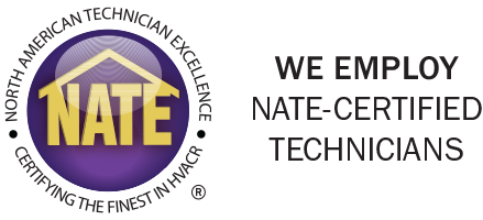 We employe NATE-certified technicians